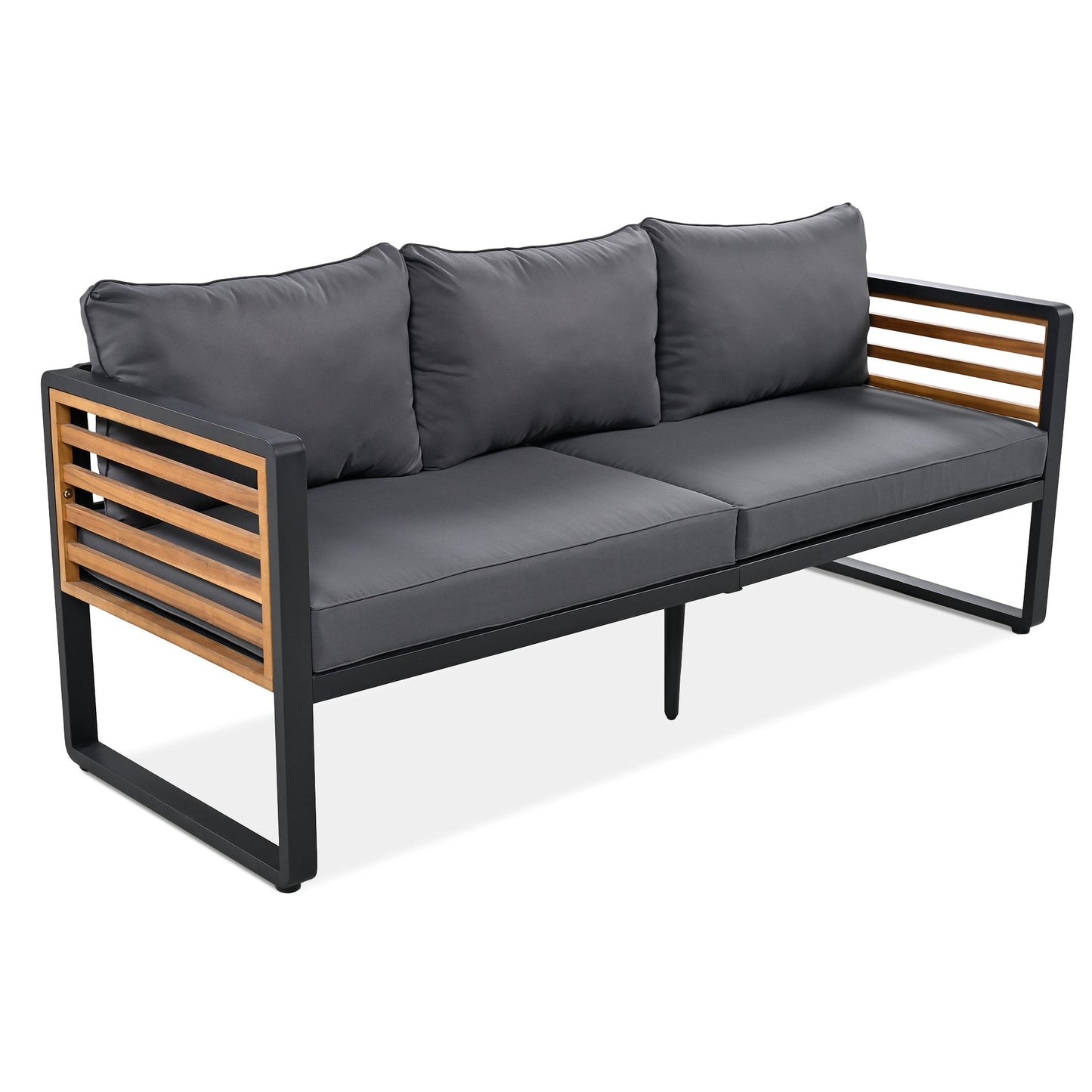 Large Size 4-pieces Outdoor Furniture sofa for 5 Person Conversation