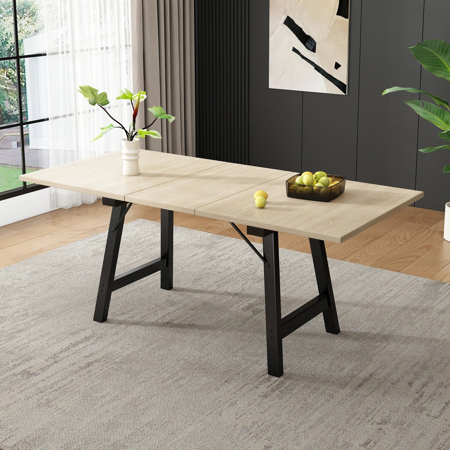 Teleskop-Esstisch aus Holz – ausziehbar von 140–180 cm, modern &