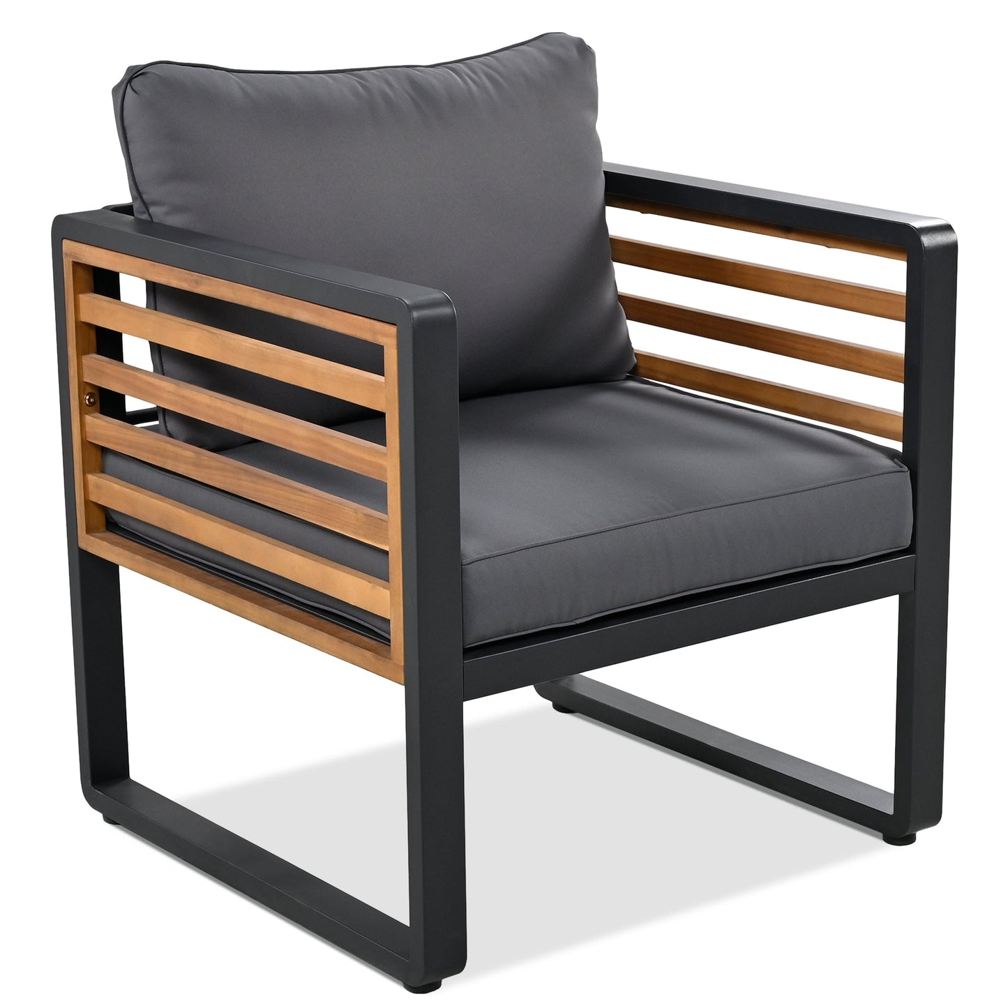 Large Size 4-pieces Outdoor Furniture sofa for 5 Person Conversation