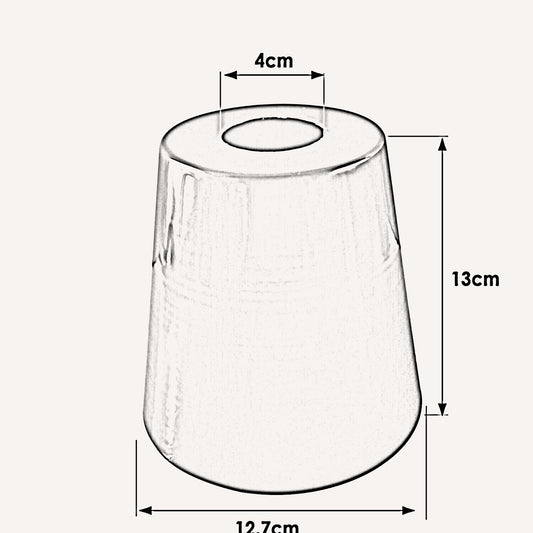 Retro Easy Fit Light Shade 13cm Metal E27 Matt Black Lampshade ~3900