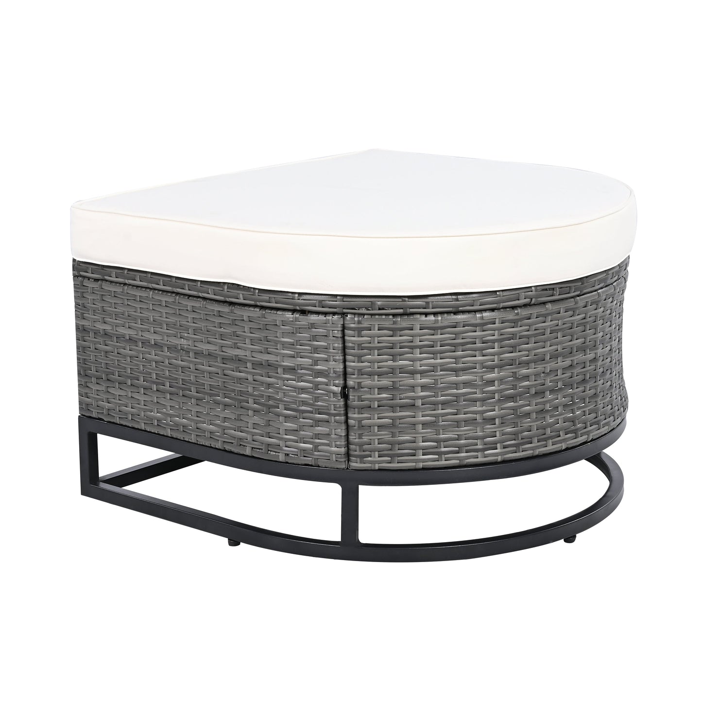 7 Pieces Large Size Outdoor Wicker Sofa Set, Rattan Conservation